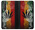 W3890 Reggae Rasta Flag Smoke Funda Carcasa Case y Caso Del Tirón Funda para Sony Xperia 1 III