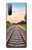 W3866 Railway Straight Train Track Funda Carcasa Case y Caso Del Tirón Funda para Sony Xperia 10 II