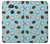 W3860 Coconut Dot Pattern Funda Carcasa Case y Caso Del Tirón Funda para Sony Xperia XA2