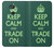 W3862 Keep Calm and Trade On Funda Carcasa Case y Caso Del Tirón Funda para Sony Xperia XA2