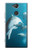 W3878 Dolphin Funda Carcasa Case y Caso Del Tirón Funda para Sony Xperia XA2