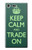 W3862 Keep Calm and Trade On Funda Carcasa Case y Caso Del Tirón Funda para Sony Xperia XZ Premium