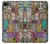 W3879 Retro Music Doodle Funda Carcasa Case y Caso Del Tirón Funda para iPhone 7, iPhone 8, iPhone SE (2020) (2022)