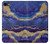 W3906 Navy Blue Purple Marble Funda Carcasa Case y Caso Del Tirón Funda para iPhone 7, iPhone 8, iPhone SE (2020) (2022)