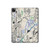 W3882 Flying Enroute Chart Funda Carcasa Case para iPad Pro 12.9 (2022,2021,2020,2018, 3rd, 4th, 5th, 6th)