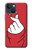 W3701 Mini Heart Love Sign Funda Carcasa Case y Caso Del Tirón Funda para iPhone 14