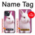 W3870 Cute Baby Bunny Funda Carcasa Case y Caso Del Tirón Funda para iPhone 14