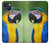 W3888 Macaw Face Bird Funda Carcasa Case y Caso Del Tirón Funda para iPhone 14