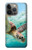 W1377 Ocean Sea Turtle Funda Carcasa Case y Caso Del Tirón Funda para iPhone 14 Pro