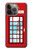W2059 England British Telephone Box Minimalist Funda Carcasa Case y Caso Del Tirón Funda para iPhone 14 Pro