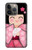 W3042 Japan Girl Hina Doll Kimono Sakura Funda Carcasa Case y Caso Del Tirón Funda para iPhone 14 Pro