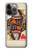 W3429 Queen Hearts Card Funda Carcasa Case y Caso Del Tirón Funda para iPhone 14 Pro