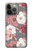 W3716 Rose Floral Pattern Funda Carcasa Case y Caso Del Tirón Funda para iPhone 14 Pro