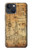 W3868 Aircraft Blueprint Old Paper Funda Carcasa Case y Caso Del Tirón Funda para iPhone 14 Plus