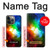 W2312 Colorful Rainbow Space Galaxy Funda Carcasa Case y Caso Del Tirón Funda para iPhone 14 Pro Max