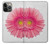 W3044 Vintage Pink Gerbera Daisy Funda Carcasa Case y Caso Del Tirón Funda para iPhone 14 Pro Max