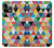 W3049 Triangles Vibrant Colors Funda Carcasa Case y Caso Del Tirón Funda para iPhone 14 Pro Max