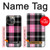 W3091 Pink Plaid Pattern Funda Carcasa Case y Caso Del Tirón Funda para iPhone 14 Pro Max