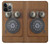 W3146 Antique Wall Retro Dial Phone Funda Carcasa Case y Caso Del Tirón Funda para iPhone 14 Pro Max