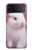 W3870 Cute Baby Bunny Funda Carcasa Case y Caso Del Tirón Funda para Samsung Galaxy Z Flip 4