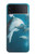 W3878 Dolphin Funda Carcasa Case y Caso Del Tirón Funda para Samsung Galaxy Z Flip 4