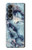 W2689 Blue Marble Texture Graphic Printed Funda Carcasa Case y Caso Del Tirón Funda para Samsung Galaxy Z Fold 4