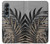 W3692 Gray Black Palm Leaves Funda Carcasa Case y Caso Del Tirón Funda para Samsung Galaxy Z Fold 4