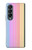 W3849 Colorful Vertical Colors Funda Carcasa Case y Caso Del Tirón Funda para Samsung Galaxy Z Fold 4