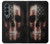 W3850 American Flag Skull Funda Carcasa Case y Caso Del Tirón Funda para Samsung Galaxy Z Fold 4
