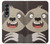 W3855 Sloth Face Cartoon Funda Carcasa Case y Caso Del Tirón Funda para Samsung Galaxy Z Fold 4