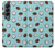 W3860 Coconut Dot Pattern Funda Carcasa Case y Caso Del Tirón Funda para Samsung Galaxy Z Fold 4