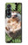 W3863 Pygmy Hedgehog Dwarf Hedgehog Paint Funda Carcasa Case y Caso Del Tirón Funda para Samsung Galaxy Z Fold 4