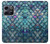 W3809 Mermaid Fish Scale Funda Carcasa Case y Caso Del Tirón Funda para OnePlus 10T