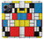 W3814 Piet Mondrian Line Art Composition Funda Carcasa Case y Caso Del Tirón Funda para OnePlus 10T