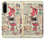 W3820 Vintage Cowgirl Fashion Paper Doll Funda Carcasa Case y Caso Del Tirón Funda para Sony Xperia 5 IV