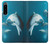 W3878 Dolphin Funda Carcasa Case y Caso Del Tirón Funda para Sony Xperia 5 IV