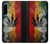 W3890 Reggae Rasta Flag Smoke Funda Carcasa Case y Caso Del Tirón Funda para Sony Xperia 5 IV