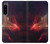 W3897 Red Nebula Space Funda Carcasa Case y Caso Del Tirón Funda para Sony Xperia 5 IV