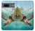 W1377 Ocean Sea Turtle Funda Carcasa Case y Caso Del Tirón Funda para Google Pixel 7