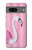 W3805 Flamingo Pink Pastel Funda Carcasa Case y Caso Del Tirón Funda para Google Pixel 7