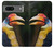 W3876 Colorful Hornbill Funda Carcasa Case y Caso Del Tirón Funda para Google Pixel 7