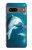 W3878 Dolphin Funda Carcasa Case y Caso Del Tirón Funda para Google Pixel 7
