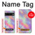 W3706 Pastel Rainbow Galaxy Pink Sky Funda Carcasa Case y Caso Del Tirón Funda para Google Pixel 7 Pro