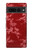 W3817 Red Floral Cherry blossom Pattern Funda Carcasa Case y Caso Del Tirón Funda para Google Pixel 7 Pro