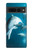 W3878 Dolphin Funda Carcasa Case y Caso Del Tirón Funda para Google Pixel 7 Pro