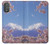 W1060 Mount Fuji Sakura Cherry Blossom Funda Carcasa Case y Caso Del Tirón Funda para Motorola Moto G Power 2022, G Play 2023