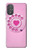 W2847 Pink Retro Rotary Phone Funda Carcasa Case y Caso Del Tirón Funda para Motorola Moto G Power 2022, G Play 2023