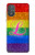 W2900 Rainbow LGBT Lesbian Pride Flag Funda Carcasa Case y Caso Del Tirón Funda para Motorola Moto G Power 2022, G Play 2023