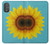 W3039 Vintage Sunflower Blue Funda Carcasa Case y Caso Del Tirón Funda para Motorola Moto G Power 2022, G Play 2023