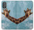 W3680 Cute Smile Giraffe Funda Carcasa Case y Caso Del Tirón Funda para Motorola Moto G Power 2022, G Play 2023